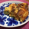 Leonard's cooksnap of when they made Tortilla De Patatas (Spanish Omelette).