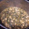 El cooksnap de Pilar cuando hizo Garbanzos refritos con acelgas rápidos.