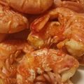 Miss Fluffy's Cooking (Angie's Italian Cooking)'s cooksnap of when they made King prawns in a brandy and lemon sauce.