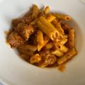 El cooksnap de Noemi cuando hizo Macarrones con albóndigas.