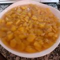 El cooksnap de Andrea Ferrari cuando hizo Compota de durazno.