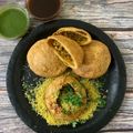 Hemaxi Patel's cooksnap of when they made મગ દાળ ની ખસ્તા કચોરી (Moong Dal Khasta Kachori Recipe In Gujarati).