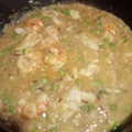 El cooksnap de Estefania cuando hizo Merluza en salsa de gambas.