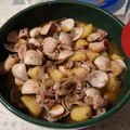 El cooksnap de Carreras Heredia cuando hizo Patatas con chipirones y almejas.