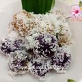Cooksnap dari Li Raya ( Elli Rayati) untuk resep KLEPON UBI UNGU #Bandung recook Andrenia Giawati