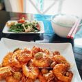 Cooksnap Zieta Ali semasa beliau membuat Udang harimau masak sambal petai..
