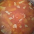 El cooksnap de Rousse Hernandez cuando hizo Sopa de papa.