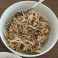 SA's cooksnap of when they made Lickety-Split Tuna & Bean Sprout Stir-Fry.