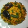 Amira Abdul's cooksnap of when they made Local jollof rice.