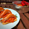 El cooksnap de CocinarParaCuatro cuando hizo Paté de langostinos salvajes y piquillo.