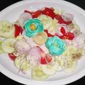 Rekha का कुकस्नैप जब उन्होंने मिक्स वेजिटेबल सलाद (Mix vegetable salad recipe in hindi) बनाया था।