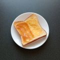 WOODs´'s cooksnap of when they made ピーナッツバターとマーガリンのトースト♡.