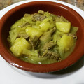 El cooksnap de SeñorCarpaccio cuando hizo Tagine de ternera con cúrcuma y manzana.