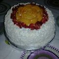 El cooksnap de Karen cuando hizo Chajá de duraznos 🍑 y frutilla 🍓.