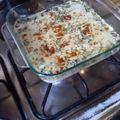 El cooksnap de José Ricardo Wojcik cuando hizo Colchón de papas con salsa de verdeo.
