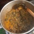 Cooksnap dari Trias Handayani untuk resep Daun singkong kuah santan plus tahu