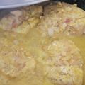 El cooksnap de Yessi Ch cuando hizo Pechugas de pollo al curry.