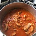 El cooksnap de Nathaly Arias cuando hizo Guisito de pavo.