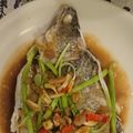 Cooksnap của Vu Tuan khi họ làm theo món Cá chẽm hấp Hong Kong