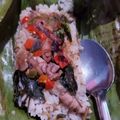 Cooksnap dari Aak LK untuk resep Nasi Bakar Cumi Asin Pedas