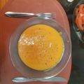 El cooksnap de Janett Porto cuando hizo Sopa crema de calabaza, zanahoria y papá (vegan).