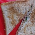 somya bhardwaj 's cooksnap of when they made Malai sandwich.
