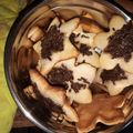 El cooksnap de Makissta Belén cuando hizo Galletas con trocitos de chocolate.