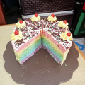 Cooksnap dari Tjiang Mery untuk resep 🍰Bolu Kukus Pelangi Lembut 2 Telur🌈