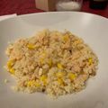 El cooksnap de Arantza cuando hizo Cuscus de avellanas y sésamo con salmón.