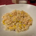 El cooksnap de Arantza cuando hizo Cuscus de avellanas y sésamo con salmón.