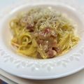 El cooksnap de Marieta cuando hizo Pasta carbonara auténtica 🇮🇹🥚🧀🧅🥓.