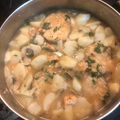 El cooksnap de maria jose cuando hizo Merluza en salsa con gambas y almejas.