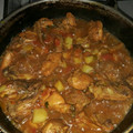 El cooksnap de Mainor Duarte Morales cuando hizo Pollo con papas en salsa de tomate .