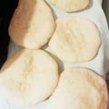 El cooksnap de Angélica cuando hizo Pan pita casero.