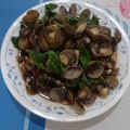 潘俊霖的(簡單料理) 的 九層塔炒蜆仔 cooksnap
