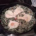 El cooksnap de Carmen Fazzio cuando hizo Arroz verde (con espinaca).