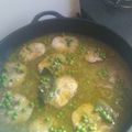 El cooksnap de Maruchi Piñeiro Lema cuando hizo Merluza con Guisantes.