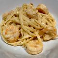 Lisa's cooksnap of when they made Pasta mit Garnelen und Zitronen-Buttersosse.