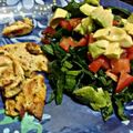El cooksnap de Clau Dia cuando hizo Pechuga de pollo al limón y orégano con tomate y aguacate, de dieta.