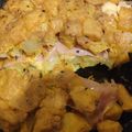 El cooksnap de Verin Gutierrez cuando hizo Tortilla de papas rellena con jamón y queso.