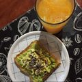 El cooksnap de conni cuando hizo Tostadas de Aguacate y Huevo.