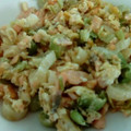 El cooksnap de MaryGlory cuando hizo Revuelto de ajetes con salmón ahumado para diabéticos.