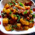 Rekha Devi का कुकस्नैप जब उन्होंने कद्दू की सब्जी (Kaddu ki sabzi recipe in Hindi) बनाया था।