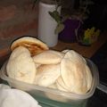 El cooksnap de Belen Rojas cuando hizo Pan pita o pan árabe.