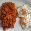 El cooksnap de MaryGlory cuando hizo Pisto con patatas y huevo frito.