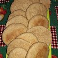 El cooksnap de Marisa Lezana cuando hizo Pan Pita o Pan Árabe con harina integral.