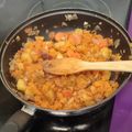 El cooksnap de Paloma Gómara cuando hizo Pastel de calabaza, compota de manzana, queso azul y nueces.