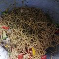 Cooksnap Khaidir Zainol semasa beliau membuat Aglio Olio Spaghetti.