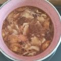 Cooksnap Adila Israk semasa beliau membuat Sup Tepung Tarik.