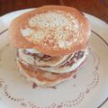 El cooksnap de Victoria cuando hizo Pancakes sin huevo.